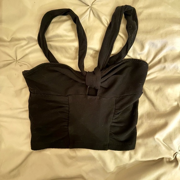 Urban Outfitters Midnight Halter Crop Top - Picture 2 of 4